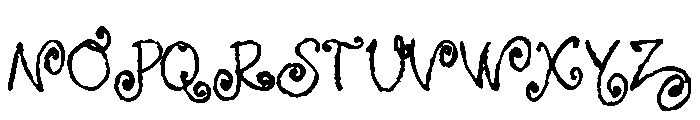 Crafted Storybook Rough Font UPPERCASE