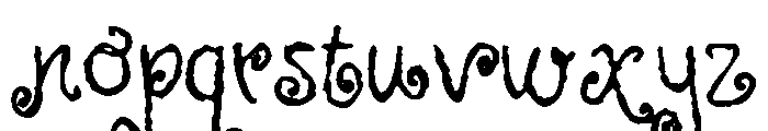 Crafted Storybook Rough Font LOWERCASE