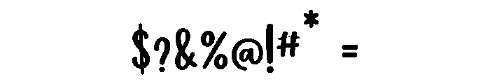 Crafto Font OTHER CHARS