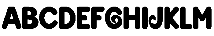 Crafty Alphabet Font UPPERCASE