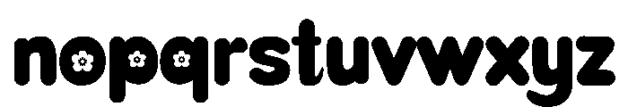 Crafty Alphabet Font LOWERCASE