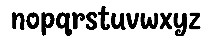 Crafty Bloom Font LOWERCASE