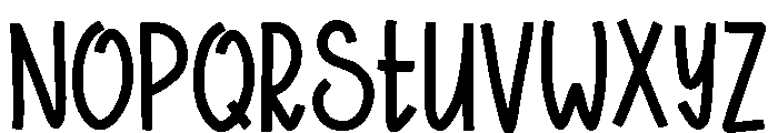 Crafty Cutout Regular Font LOWERCASE