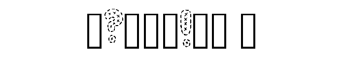 Crafty Embroidery Stitc Regular Font OTHER CHARS