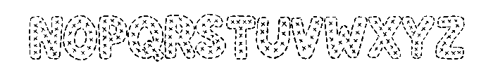 Crafty Embroidery Stitc Regular Font UPPERCASE