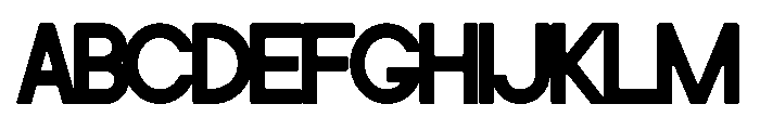Cramsed Font UPPERCASE