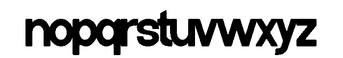 Cramsed Font LOWERCASE