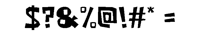 Cranko Regular Font OTHER CHARS