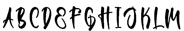 Cranky Handwritten Font UPPERCASE