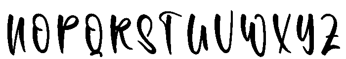 Cranky Handwritten Font UPPERCASE