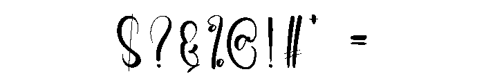 Cranky Font OTHER CHARS