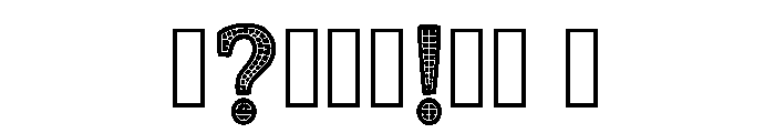 Cratox Regular Font OTHER CHARS