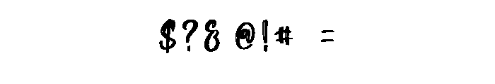 Crayola Font OTHER CHARS