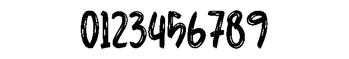 Crayon Brush Font OTHER CHARS