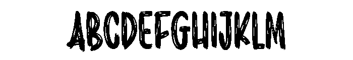 Crayon Brush Font UPPERCASE