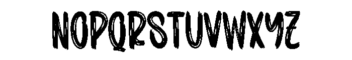 Crayon Brush Font LOWERCASE