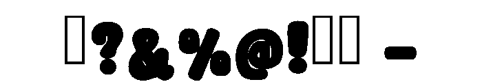 Crayon Bubble Regular Font OTHER CHARS