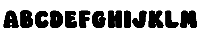 Crayon Bubble Regular Font UPPERCASE