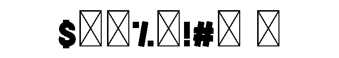 Crayon Colour Font OTHER CHARS