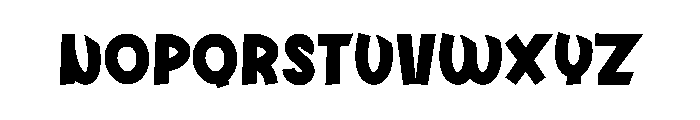 Crayon Colour Font LOWERCASE