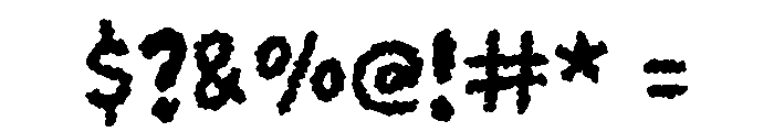 Crayon Pencil Regular Font OTHER CHARS