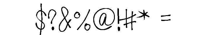 Crayon Rambler Medium Font OTHER CHARS