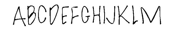Crayon Rambler Medium Font UPPERCASE