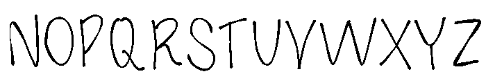 Crayon Rambler Medium Font UPPERCASE