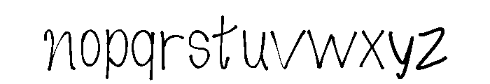 Crayon Rambler Medium Font LOWERCASE