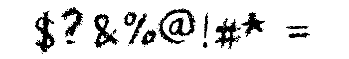 Crayon Scribble Regular Font OTHER CHARS