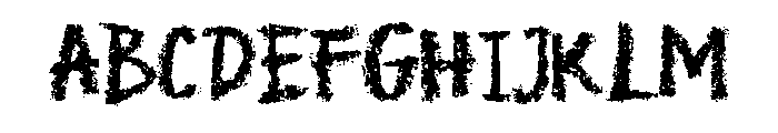 Crayon Scribble Regular Font UPPERCASE