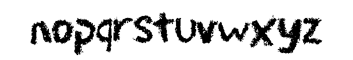 Crayon Scribble Regular Font LOWERCASE