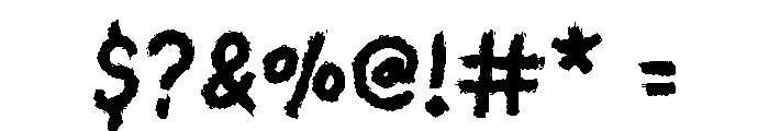 Crayon Sketch Regular Font OTHER CHARS