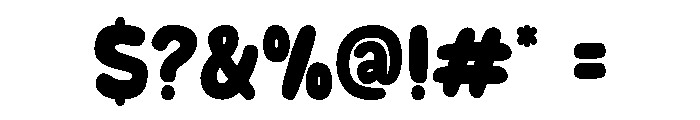 Crayon Sticker Regular Font OTHER CHARS