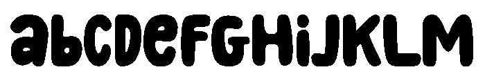 Crayon Sticker Regular Font UPPERCASE