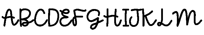 Crayon Sticker Script Regular Font UPPERCASE