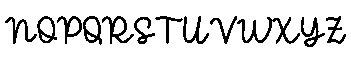 Crayon Sticker Script Regular Font UPPERCASE