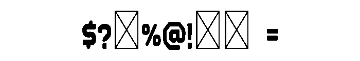 Crayons Colour Font OTHER CHARS