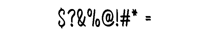 Crayons Handmade Font OTHER CHARS