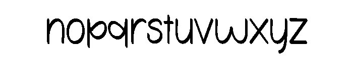 Crayons Handmade Font LOWERCASE