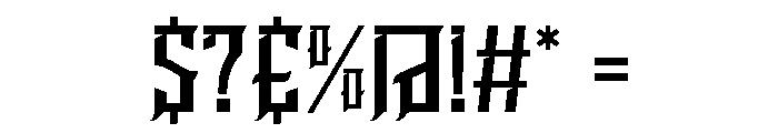Crazy Biker Font OTHER CHARS
