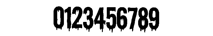 Crazy Drip Regular Font OTHER CHARS