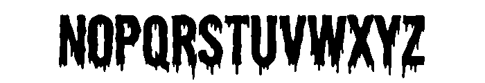 Crazy Drip Regular Font LOWERCASE