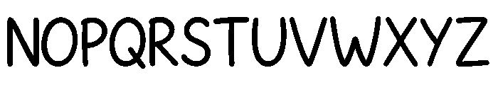 Crazy Handwriting Font UPPERCASE