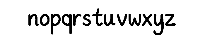 Crazy Handwriting Font LOWERCASE