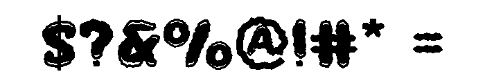 Crazy Storm Font OTHER CHARS