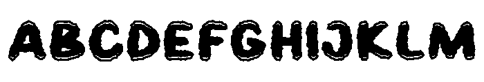 Crazy Storm Font UPPERCASE