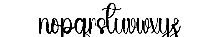 Crazy Summer Font LOWERCASE