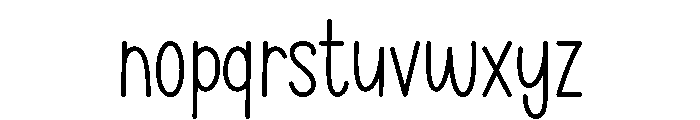 Cream Angely Font LOWERCASE