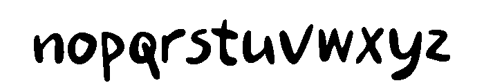 Cream Palette Bold Font LOWERCASE